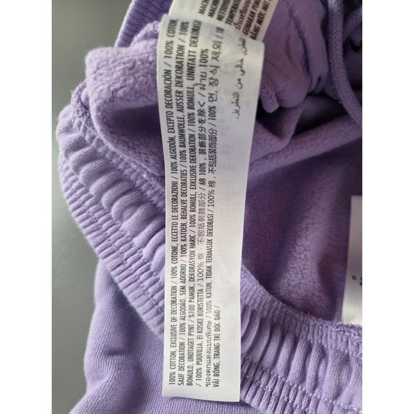 Disney Mickey Mouse Purple Lilac 100% Cotton Jogger Sweatpants, Sz M - Picture 10 of 10